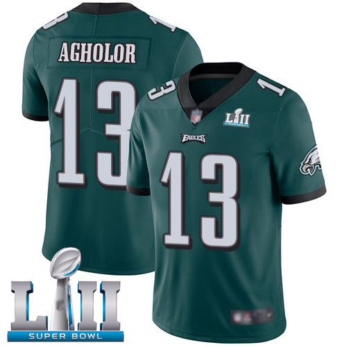 Men Philadelphia Eagles 13 Nelson Agholor Midnight Green Team Color Vapor Untouchable NFL Jersey Limited